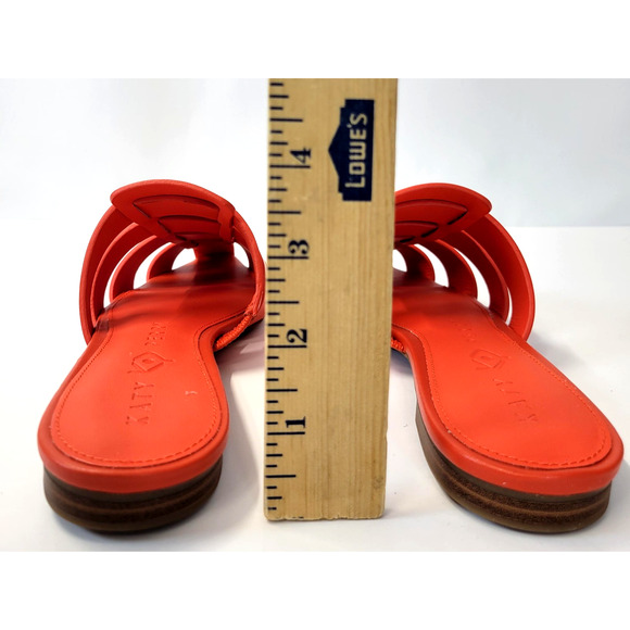 Katy Perry The Confidant Fisherman Shoes Womens Size 8.5M Orange Mule Sandals - Picture 13 of 16